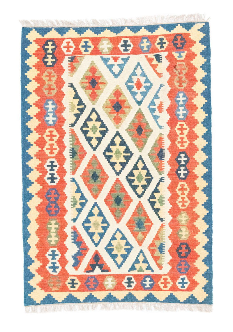 Kelim-tæppe - orientalsk - 150 x 103 cm - beige
