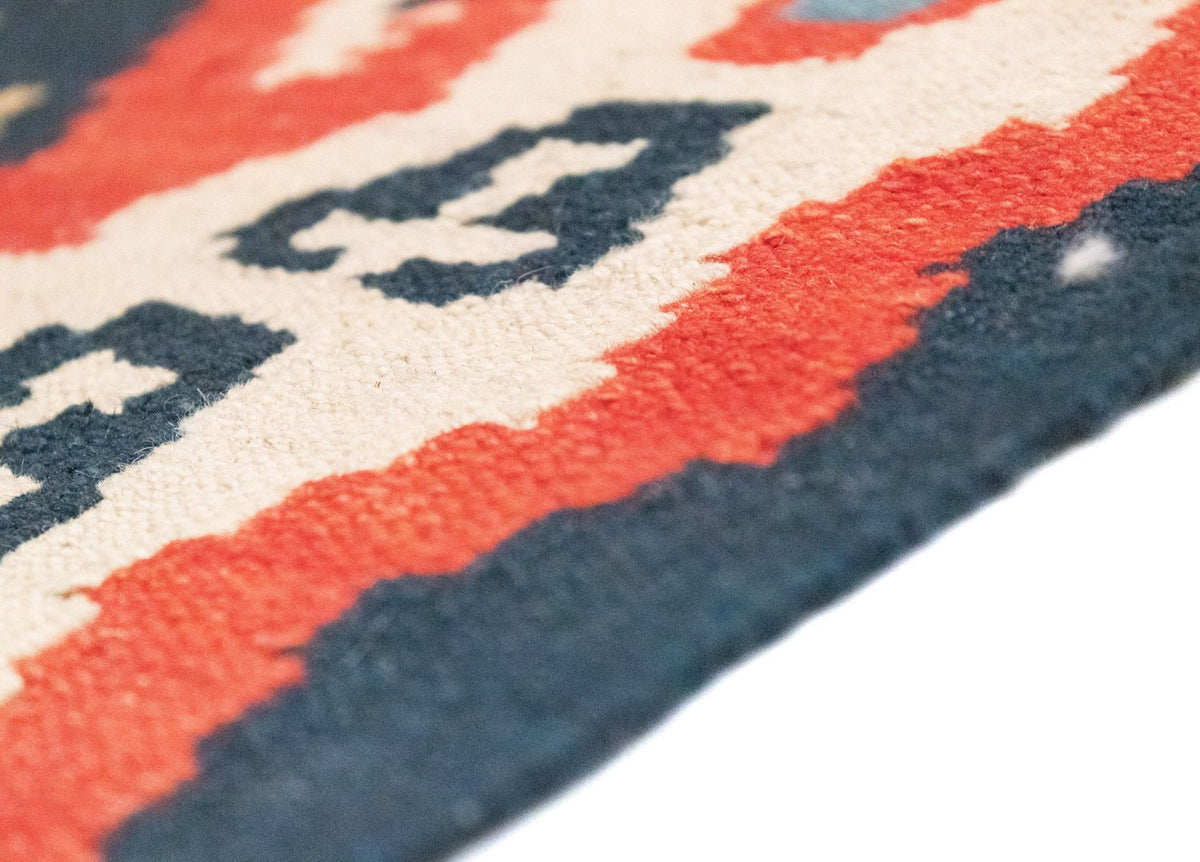 Kelim-tæppe - orientalsk - 153 x 103 cm - beige