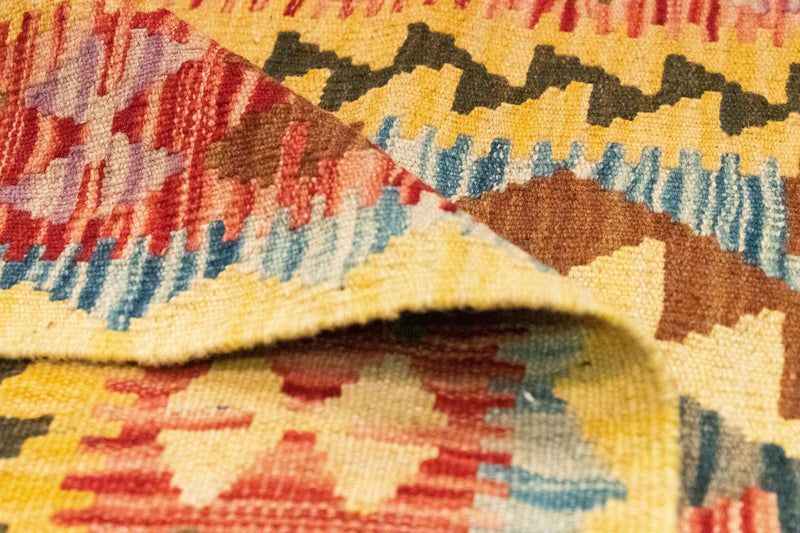 Løber Kelim-tæppe - orientalsk - 200 x 99 cm - flerfarvet