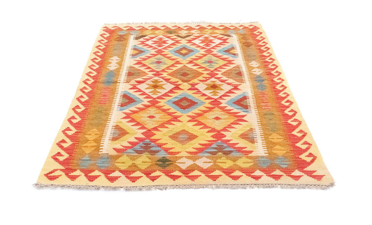 Kelim-tæppe - orientalsk - 147 x 105 cm - orange