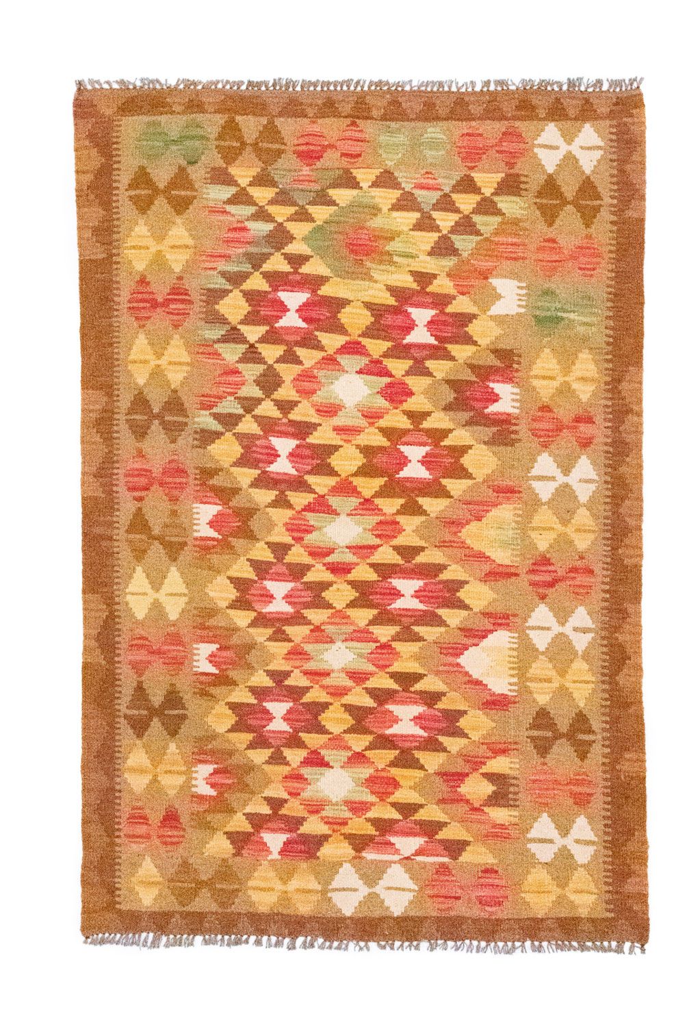 Kelim-tæppe - orientalsk - 152 x 95 cm - orange