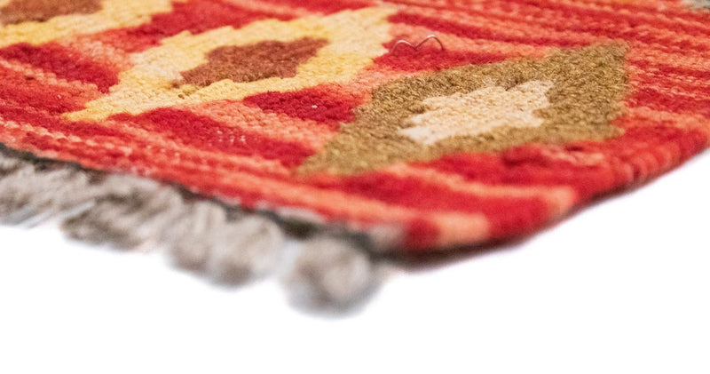 Kelim-tæppe - orientalsk - 141 x 97 cm - orange