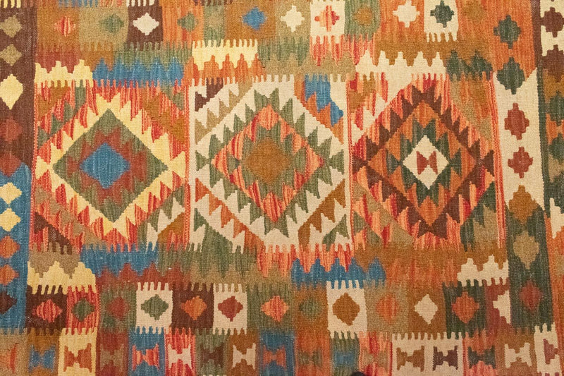 Kelim-tæppe - orientalsk - 146 x 100 cm - orange