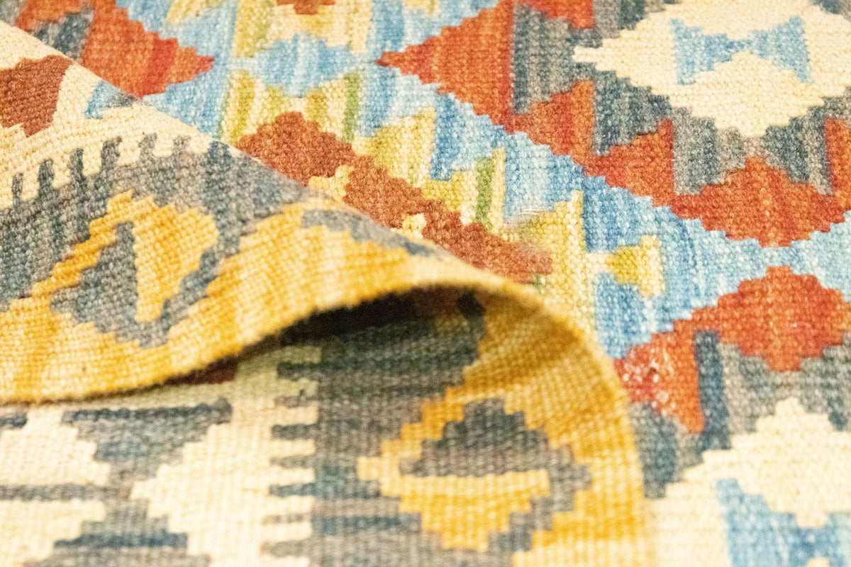 Kelim-tæppe - orientalsk - 156 x 108 cm - beige