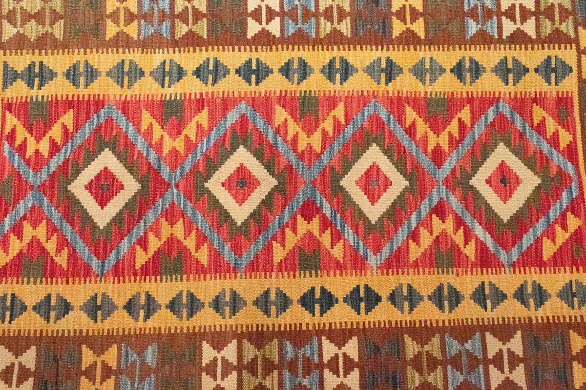 Kelim-tæppe - orientalsk - 154 x 107 cm - grøn