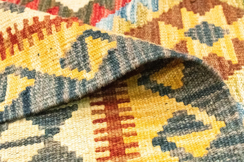 Kelim-tæppe - orientalsk - 156 x 105 cm - grøn