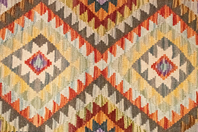 Kelim-tæppe - orientalsk - 147 x 97 cm - orange