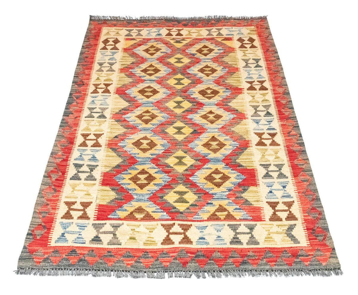 Kelim-tæppe - orientalsk - 145 x 103 cm - orange