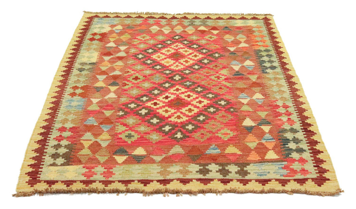 Kelim-tæppe - orientalsk - 145 x 101 cm - orange