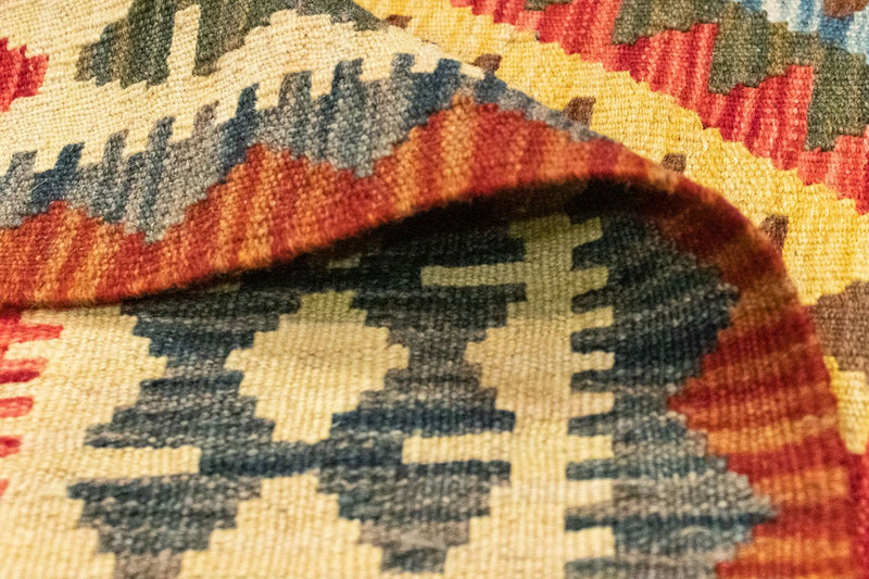 Løber Kelim-tæppe - orientalsk - 209 x 95 cm - beige