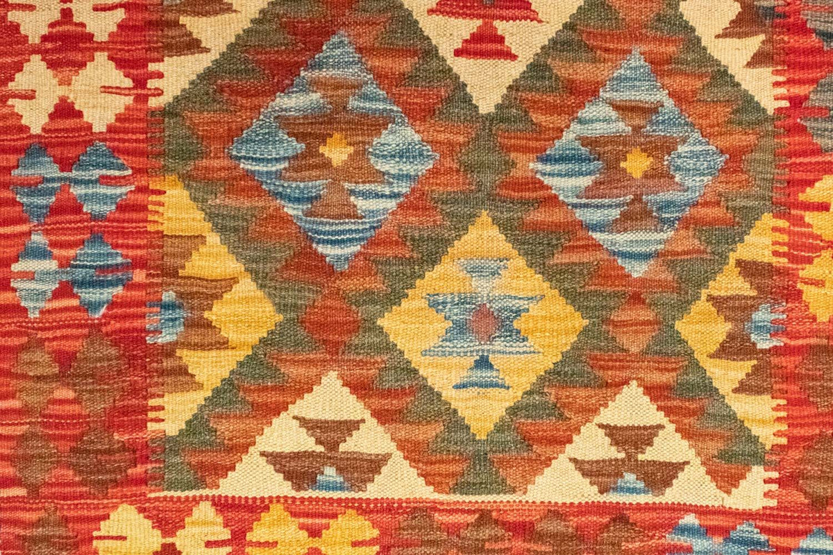 Løber Kelim-tæppe - orientalsk - 190 x 99 cm - rød