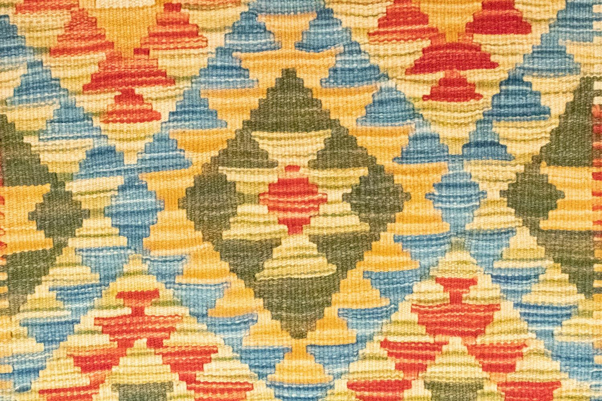 Kelim-tæppe - orientalsk - 130 x 83 cm - orange