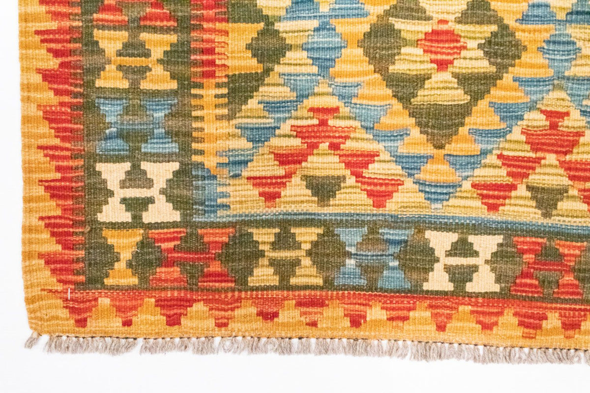 Kelim-tæppe - orientalsk - 130 x 83 cm - orange
