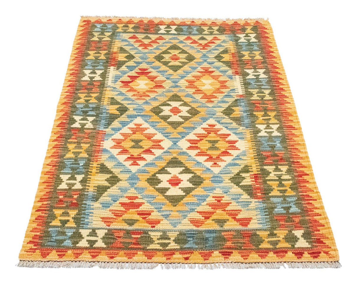 Kelim-tæppe - orientalsk - 130 x 83 cm - orange