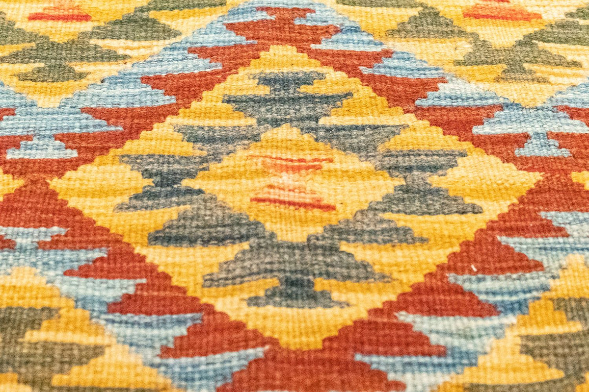 Kelim-tæppe - orientalsk - 126 x 80 cm - orange
