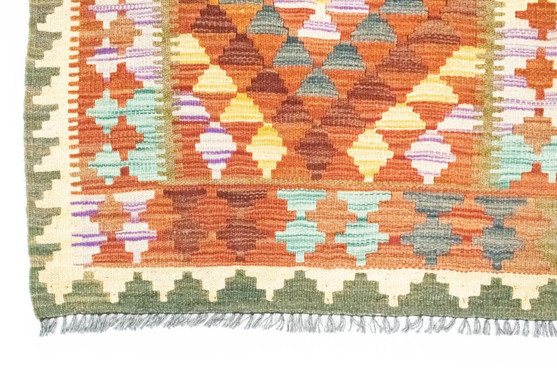 Kelim-tæppe - orientalsk - 121 x 73 cm - orange