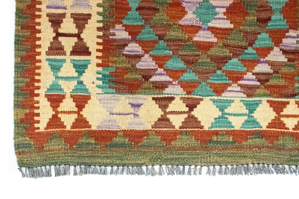 Kelim-tæppe - orientalsk - 114 x 77 cm - flerfarvet