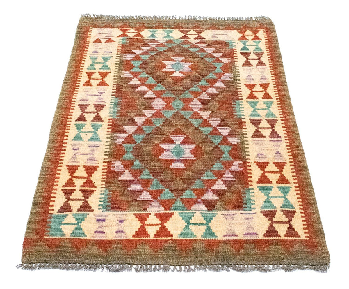 Kelim-tæppe - orientalsk - 114 x 77 cm - flerfarvet