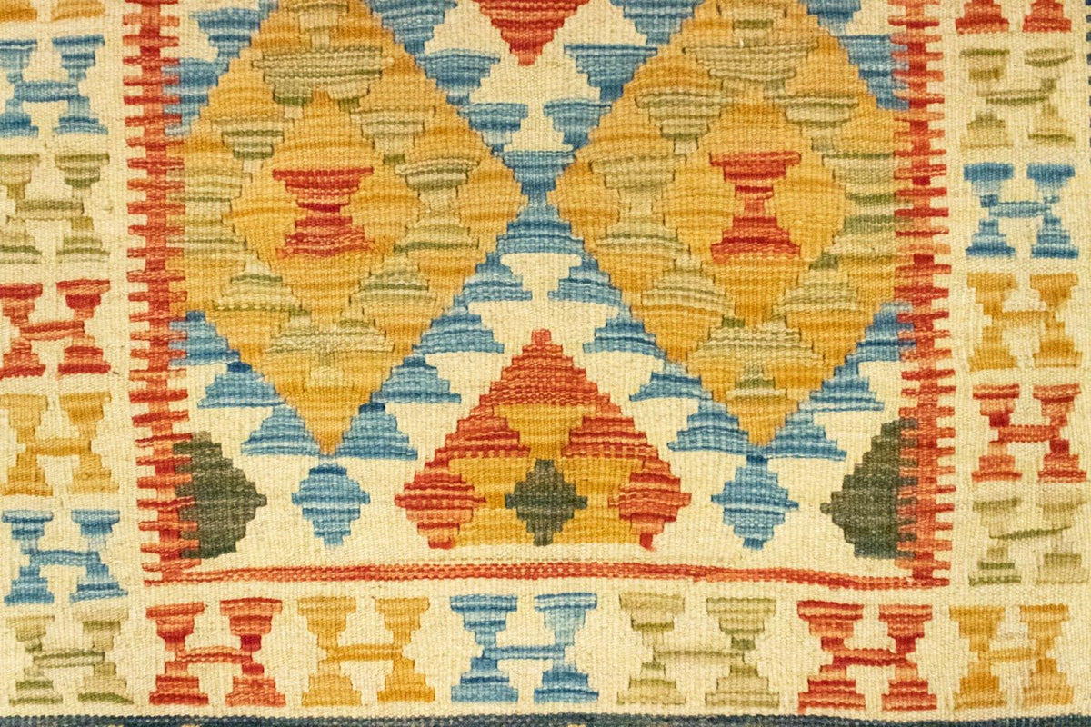 Kelim-tæppe - orientalsk - 127 x 81 cm - beige