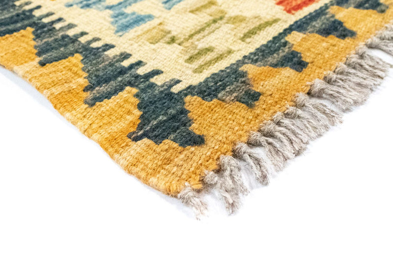 Kelim-tæppe - orientalsk - 127 x 81 cm - beige