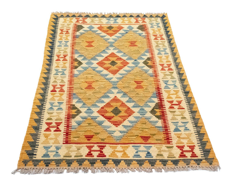 Kelim-tæppe - orientalsk - 127 x 81 cm - beige