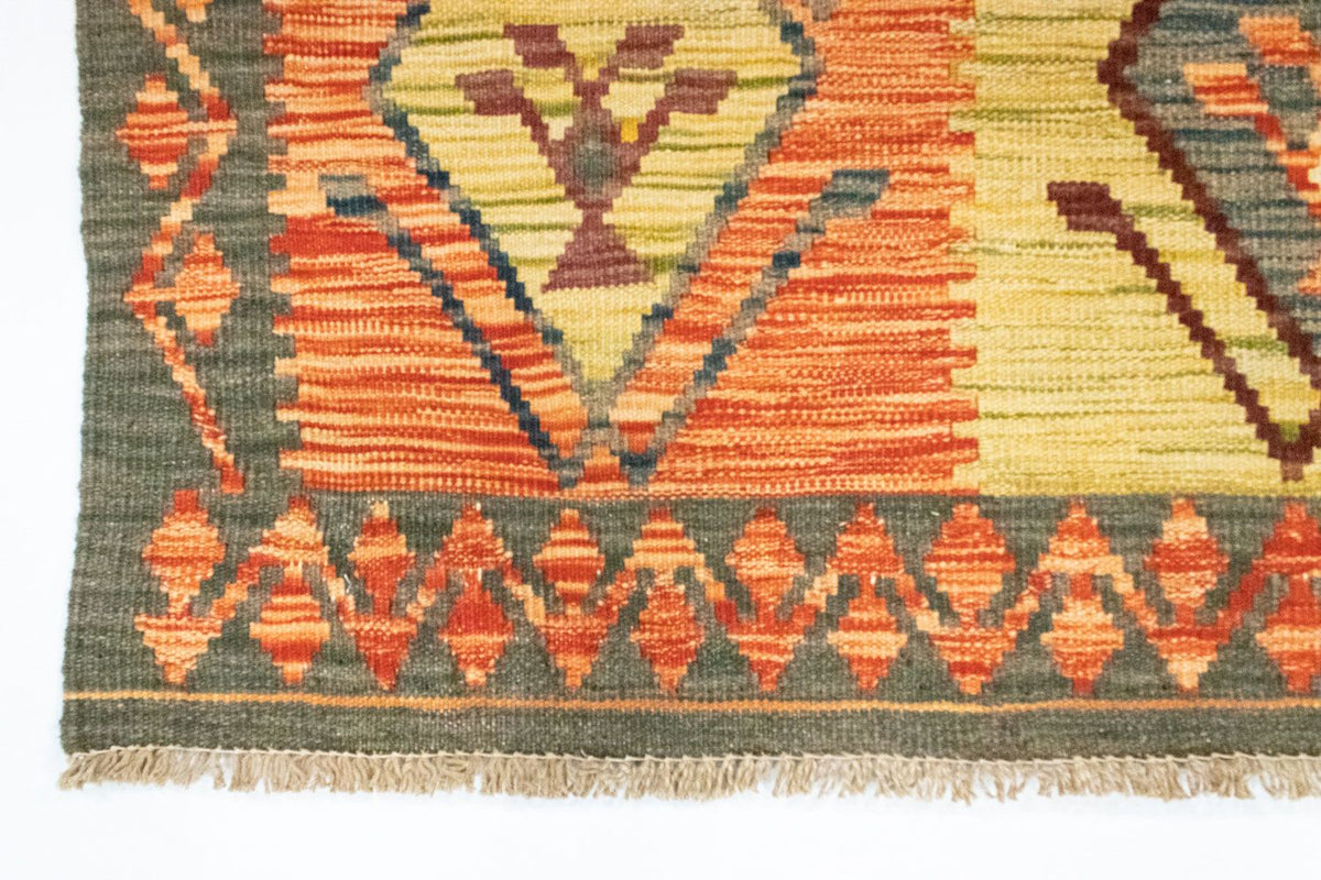 Kelim-tæppe - orientalsk - 123 x 83 cm - orange