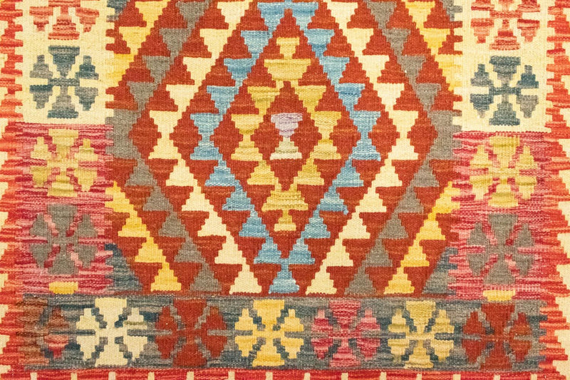 Kelim-tæppe - orientalsk - 120 x 79 cm - orange