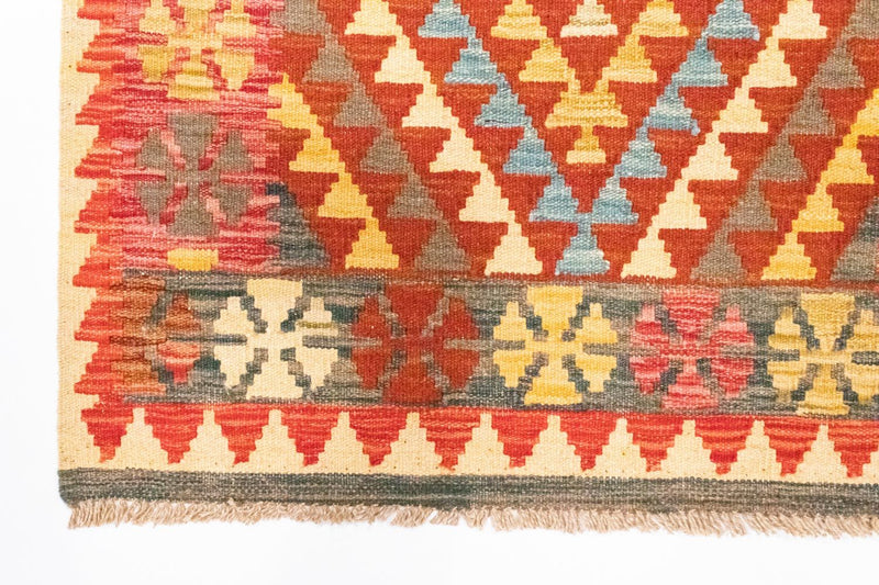 Kelim-tæppe - orientalsk - 120 x 79 cm - orange