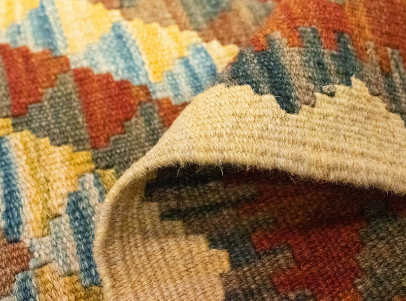 Kelim-tæppe - orientalsk - 117 x 78 cm - brun