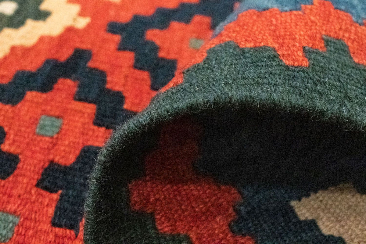 Kelim-tæppe - orientalsk - 117 x 81 cm - orange