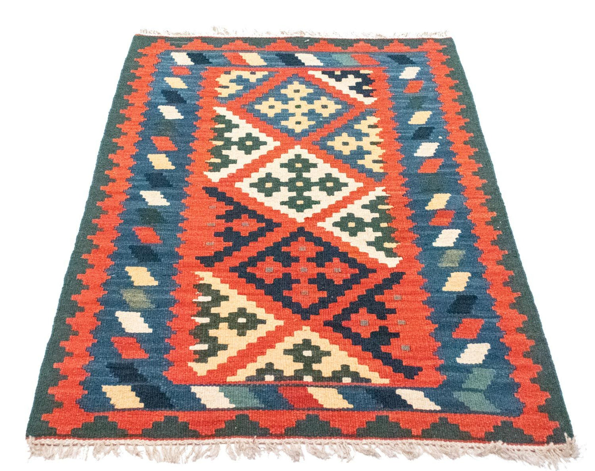 Kelim-tæppe - orientalsk - 117 x 81 cm - orange