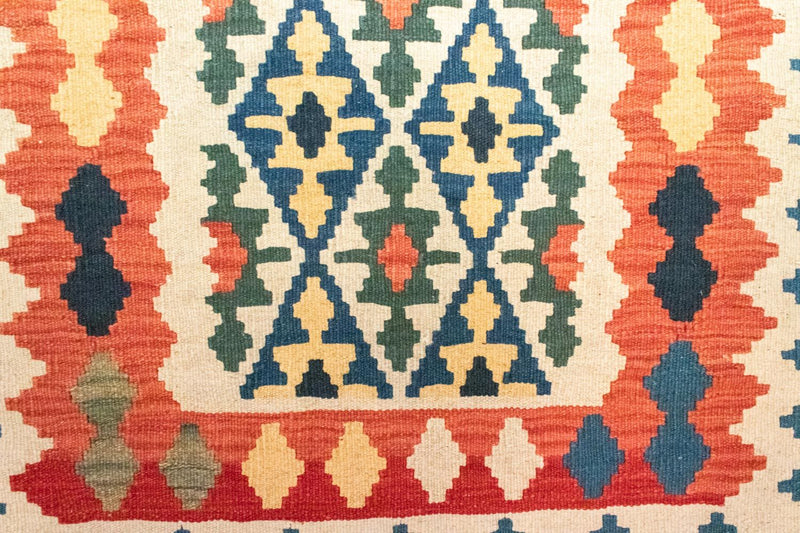 Kelim-tæppe - orientalsk - 124 x 84 cm - flerfarvet