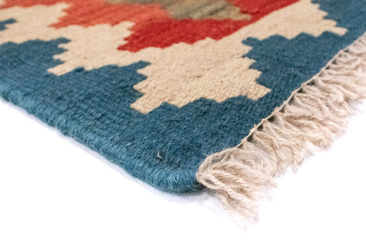 Kelim-tæppe - orientalsk - 124 x 84 cm - flerfarvet