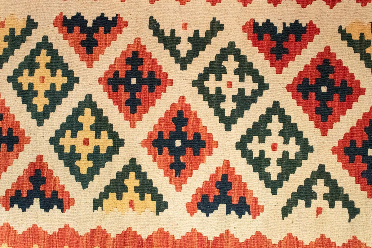 Kelim-tæppe - orientalsk - 125 x 86 cm - beige
