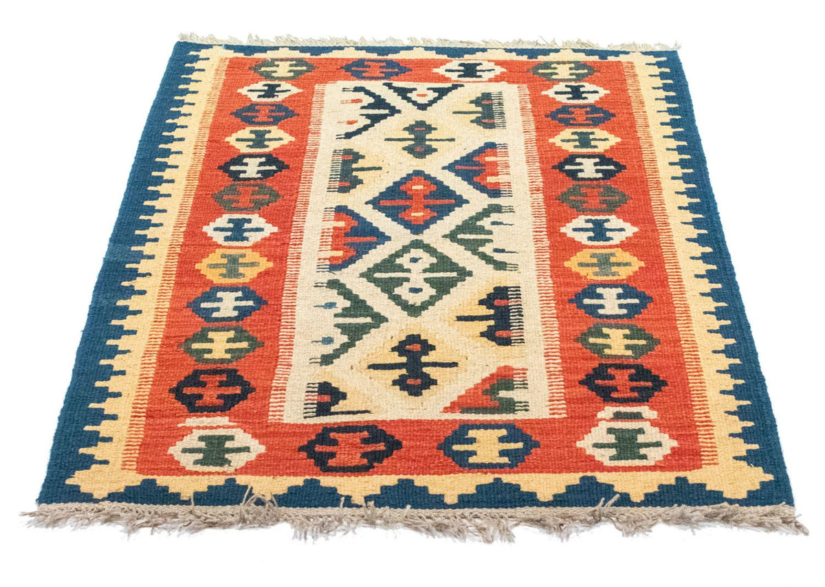 Kelim-tæppe - orientalsk - 121 x 82 cm - beige
