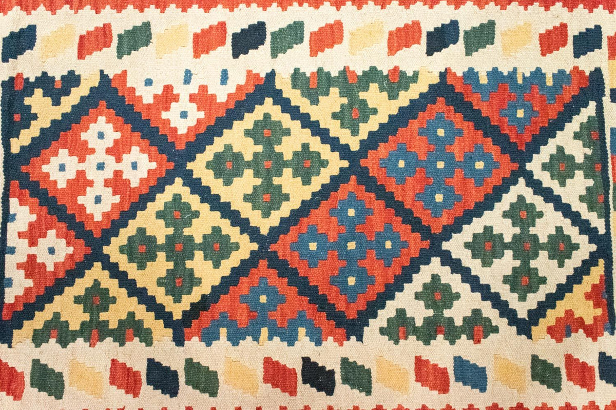 Kelim-tæppe - orientalsk - 132 x 80 cm - beige