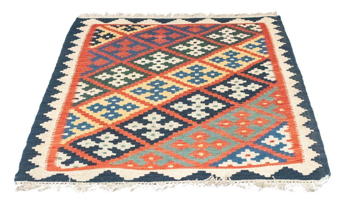 Kelim-tæppe - orientalsk - 122 x 90 cm - orange