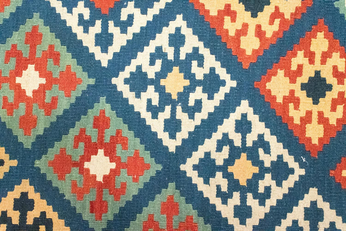 Kelim-tæppe - orientalsk - 123 x 84 cm - blå