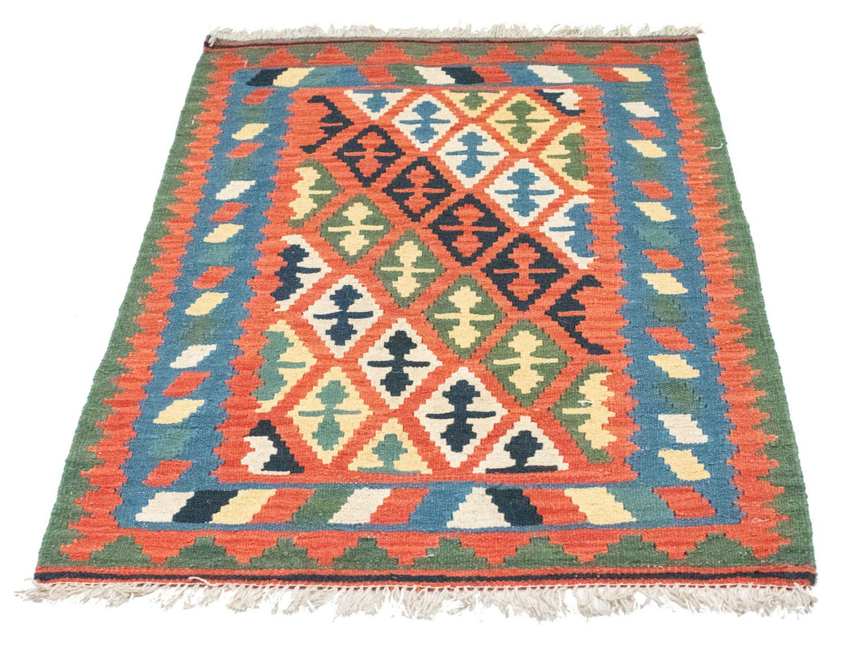Kelim-tæppe - orientalsk - 126 x 83 cm - orange