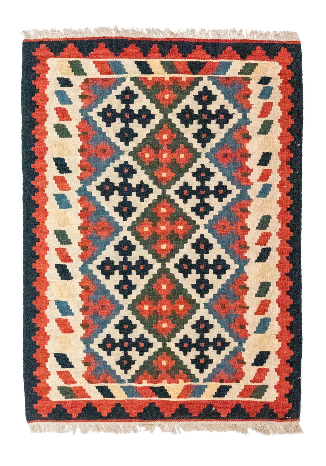 Kelim-tæppe - orientalsk - 120 x 85 cm - beige
