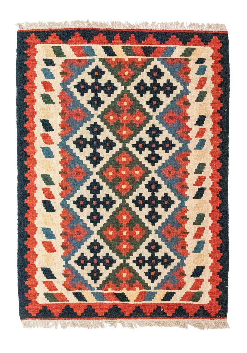 Kelim-tæppe - orientalsk - 120 x 85 cm - beige