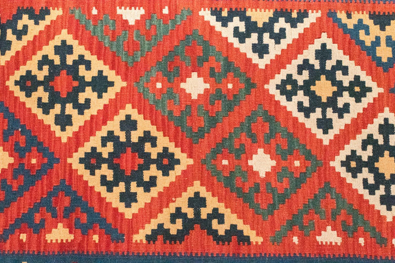 Kelim-tæppe - orientalsk - 126 x 85 cm - orange