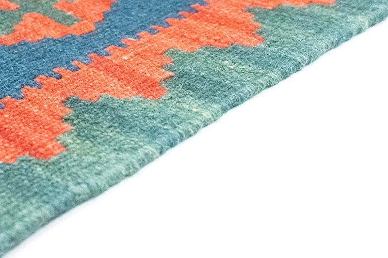 Kelim-tæppe - orientalsk - 126 x 85 cm - orange