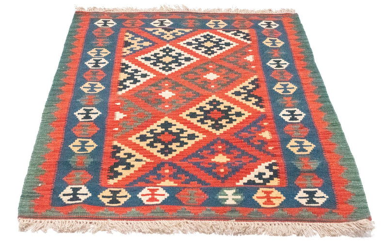 Kelim-tæppe - orientalsk - 126 x 85 cm - orange