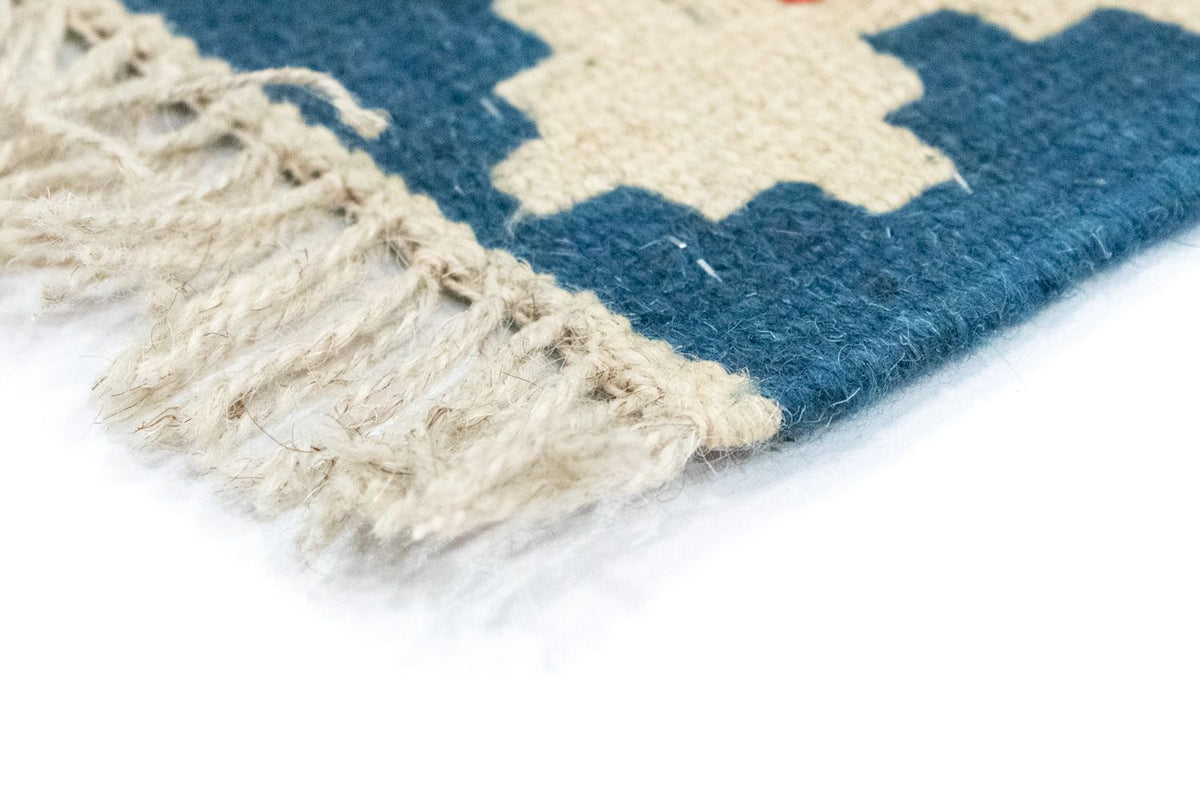 Kelim-tæppe - orientalsk - 118 x 85 cm - orange