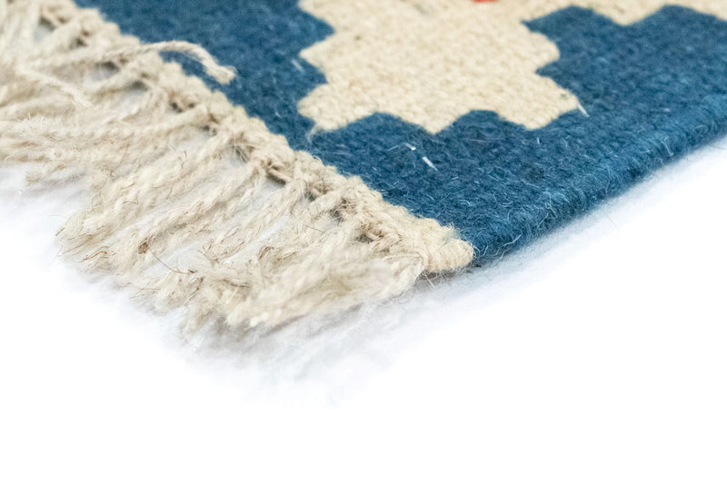 Kelim-tæppe - orientalsk - 118 x 85 cm - orange