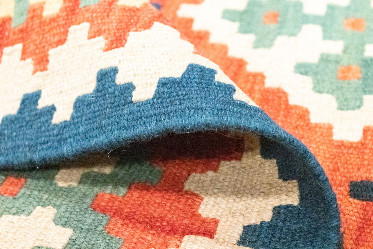 Kelim-tæppe - orientalsk - 118 x 85 cm - orange