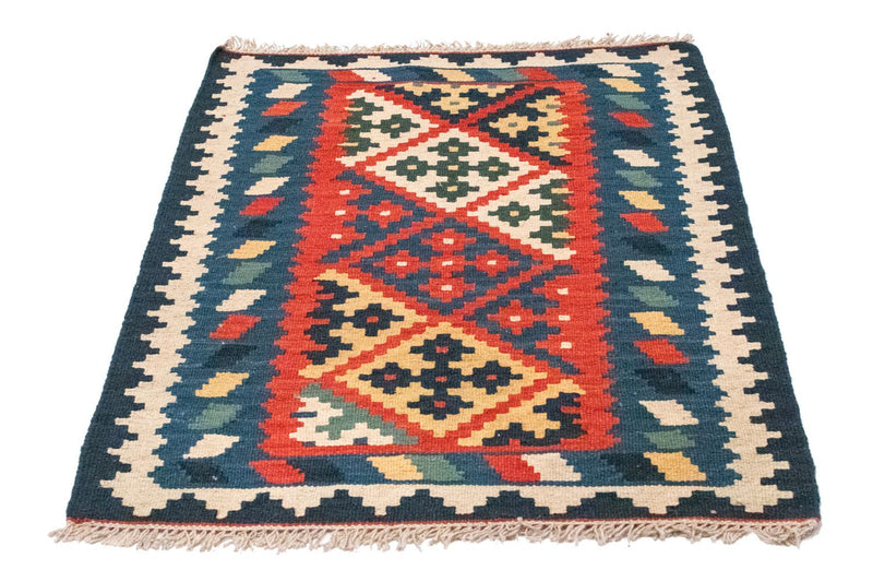 Kelim-tæppe - orientalsk - 118 x 84 cm - flerfarvet