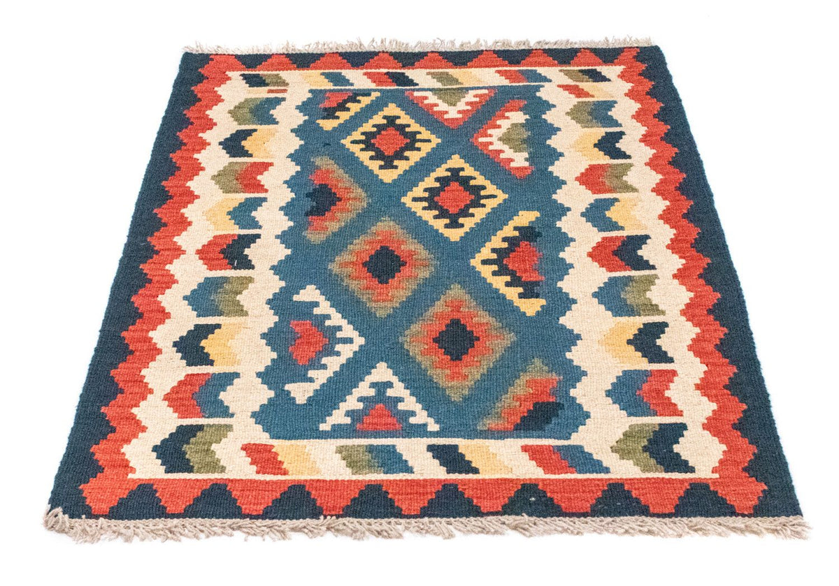Kelim-tæppe - orientalsk - 121 x 80 cm - blå