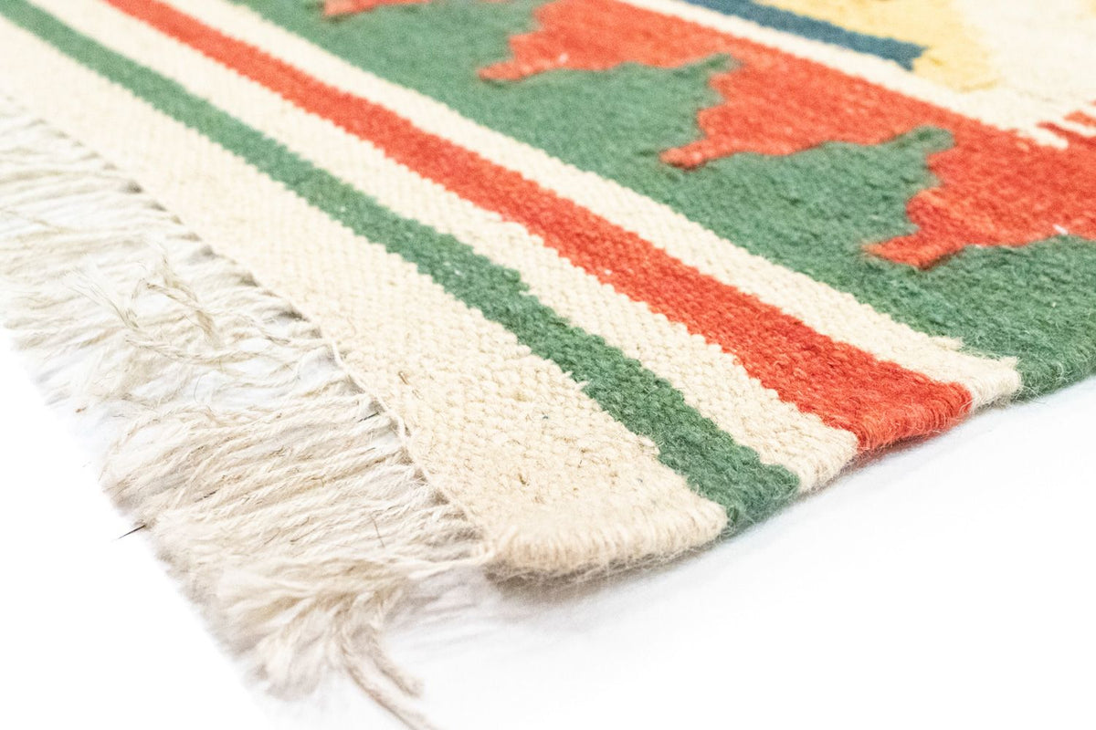 Kelim-tæppe - orientalsk - 236 x 170 cm - orange